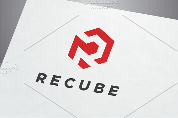 Recube - Letter R Logo in Logo Templates - product preview 1