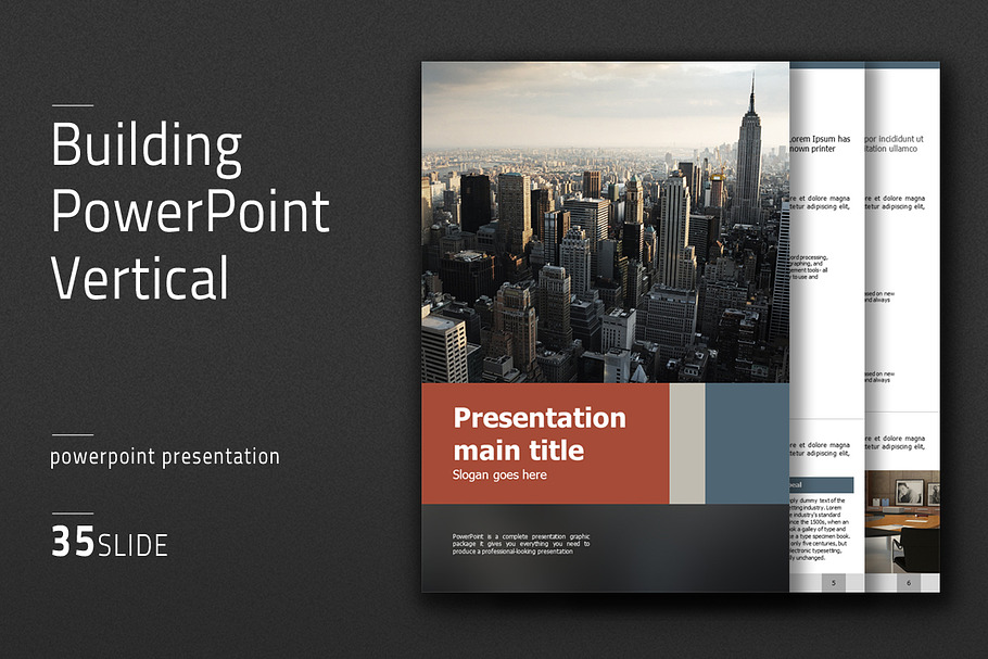 Building Powerpoint Vertical in PowerPoint Templates - product preview 8