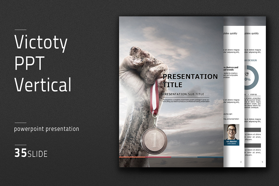 Victoty PPT Vertical in PowerPoint Templates - product preview 8