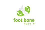 Foot Bone Nature Logo