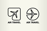 Aviation logos, air travel