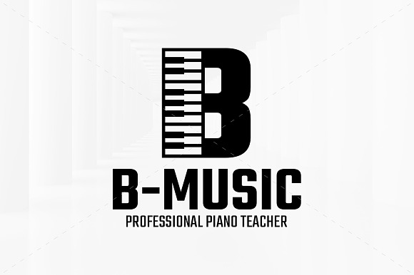 Music - Letter B Logo Template in Logo Templates - product preview 2