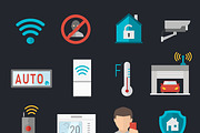 Remote home control vector icons