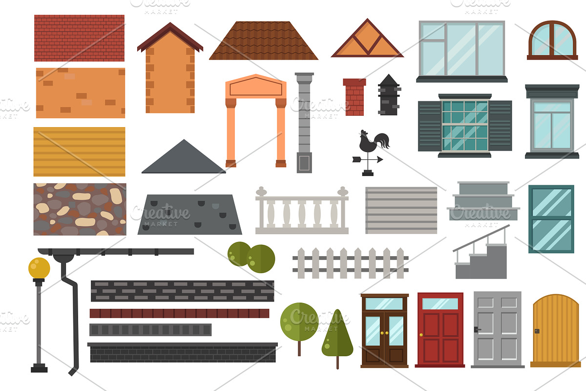 Family house vector design in Illustrations - product preview 8