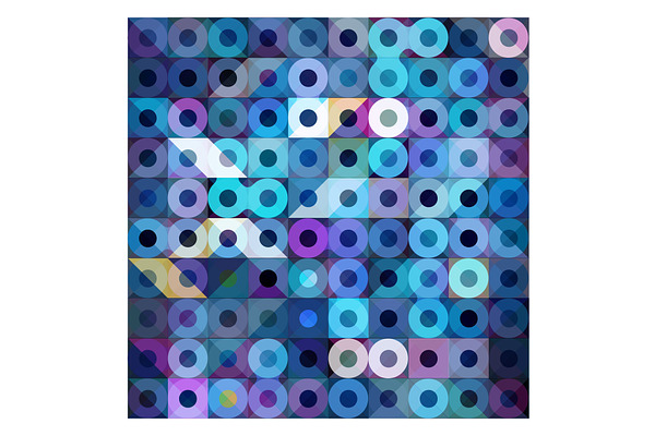 Vector Meta Ball Circles Mosaic