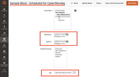 CMS Block Scheduler Magento 2 in Magento Themes - product preview 3