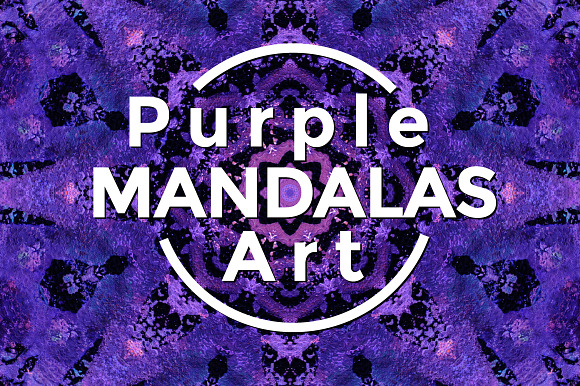 Purple MANDALAS Art in Textures - product preview 13