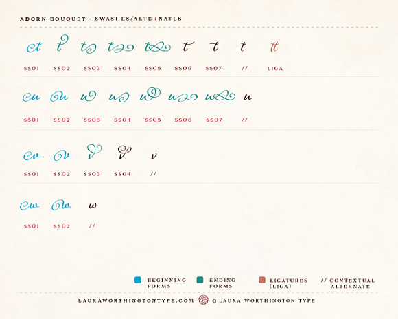 Adorn Bouquet in Script Fonts - product preview 10