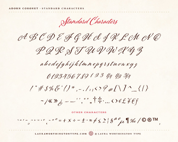 Adorn Coronet in Script Fonts - product preview 2