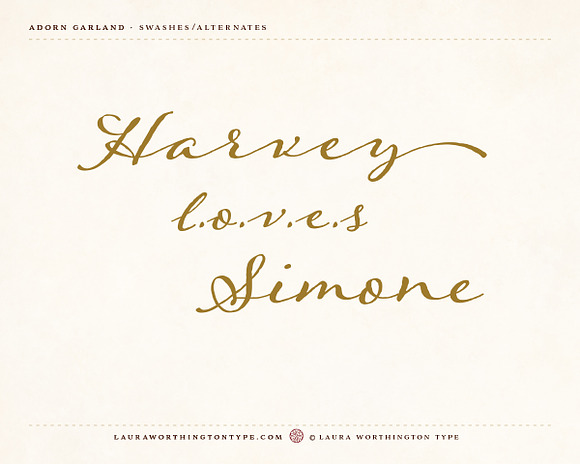 Adorn Garland in Script Fonts - product preview 16
