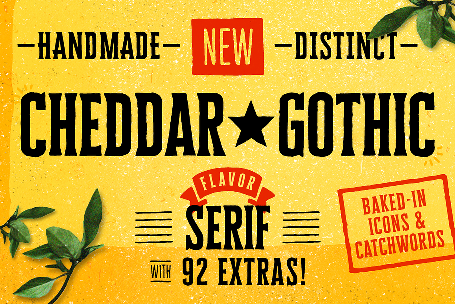 Cheddar Gothic Serif in Display Fonts - product preview 8