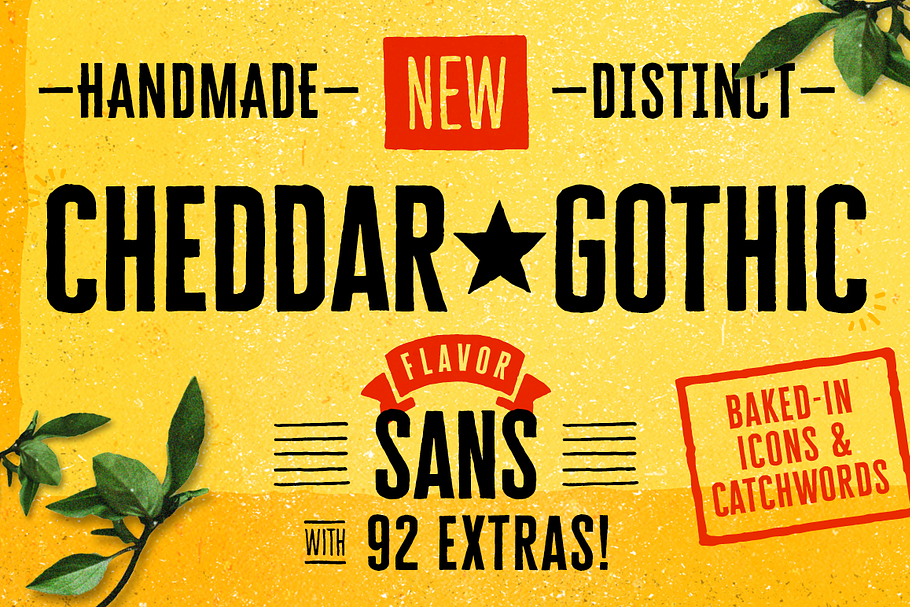 Cheddar Gothic Sans in Display Fonts - product preview 8