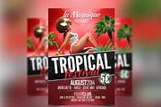 TROPICAL FESTIVAL PARTY FLYER