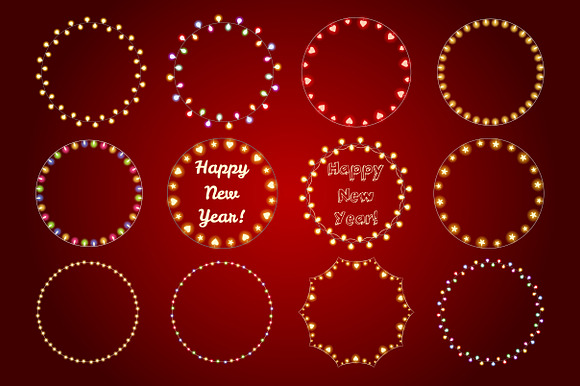 Christmas Lights in Photoshop Brushes - product preview 3
