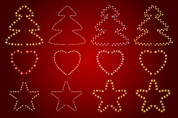 Christmas Lights in Photoshop Brushes - product preview 4