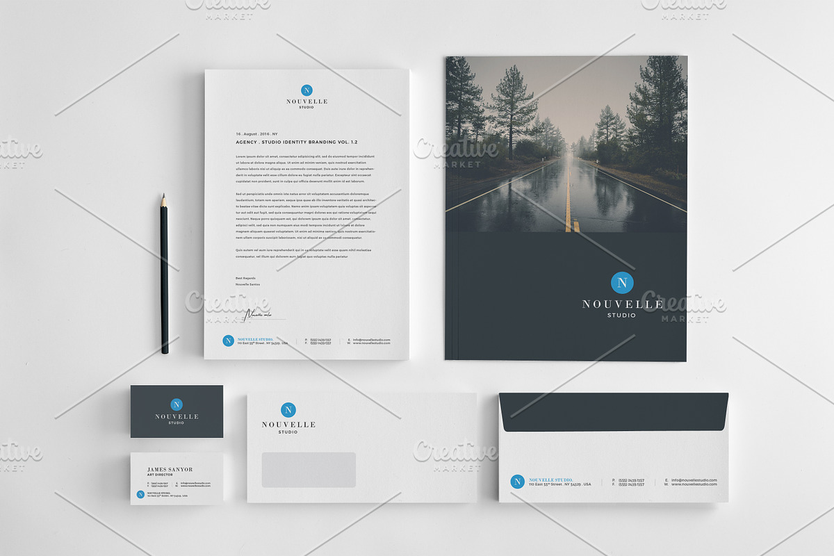 Nouvelle Corporate Stationery V4 in Templates - product preview 8