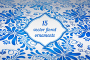 15 vector floral backgrounds