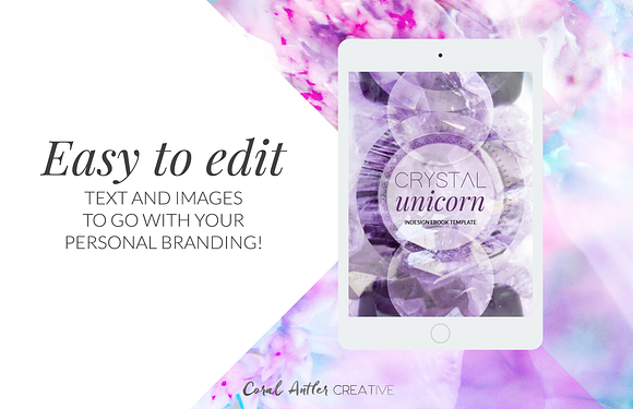 Crystal Unicorn ID Ebook Template in Presentation Templates - product preview 1