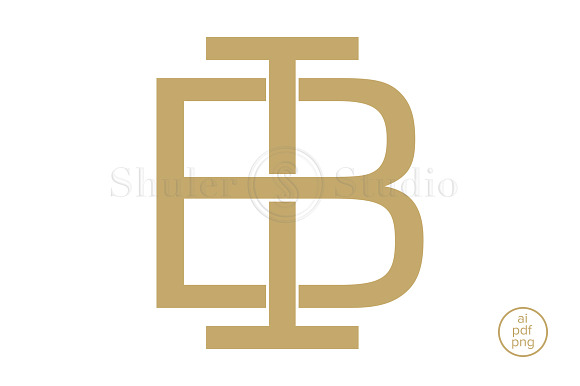 BI Monogram IB Monogram in Logo Templates - product preview 1