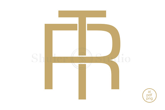 RT Monogram TR Monogram in Logo Templates - product preview 1