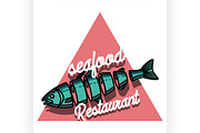  seafood restaurant emblem