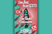 seafood restaurant poster