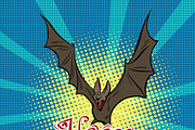 Happy Halloween bat vampire