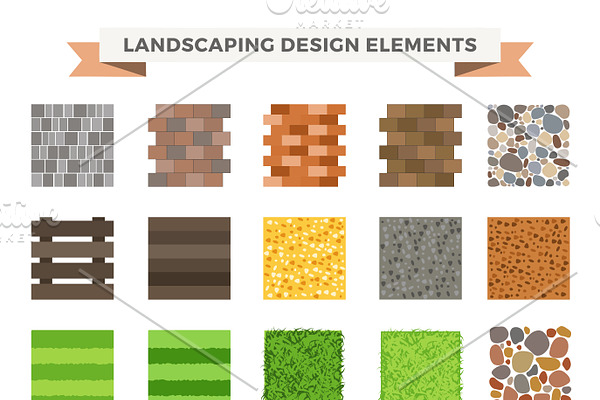 Landscaping garden design elements