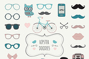 Hipster Vintage Doodle Icons