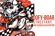 Goofy-Boar Illustration
