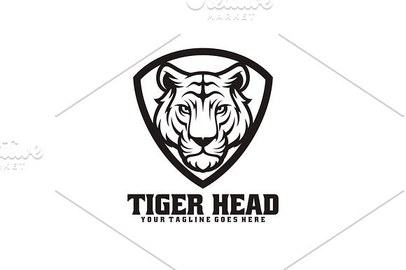 Tiger Head  in Logo Templates - product preview 1