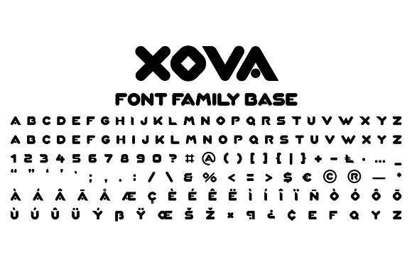 XOVA Layered Font Family in Sans-Serif Fonts - product preview 3