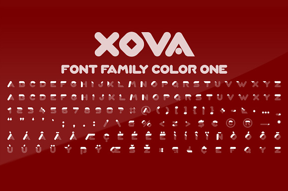 XOVA Layered Font Family in Sans-Serif Fonts - product preview 4