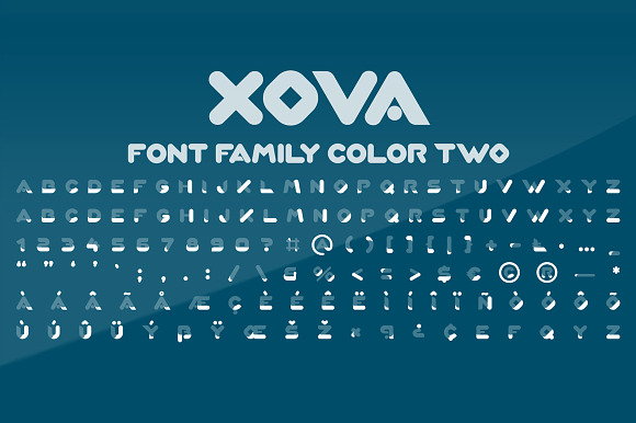 XOVA Layered Font Family in Sans-Serif Fonts - product preview 5