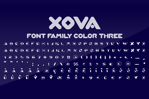 XOVA Layered Font Family in Sans-Serif Fonts - product preview 6