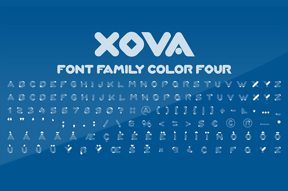 XOVA Layered Font Family in Sans-Serif Fonts - product preview 8