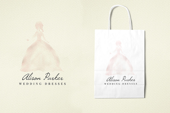 50 Premade Watercolor Logos in Logo Templates - product preview 3