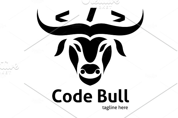 Code Bull Logo in Logo Templates - product preview 3