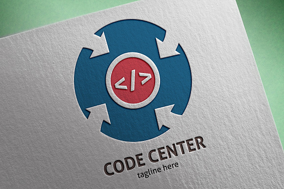 Code Center Logo in Logo Templates - product preview 2