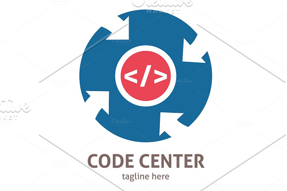 Code Center Logo in Logo Templates - product preview 3