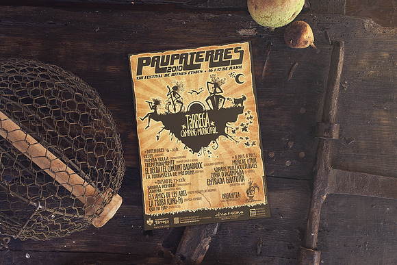 Vintage Old Pears Duo | Posters in Product Mockups - product preview 3