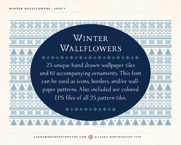 Winter Wallflowers in Patterns - product preview 5