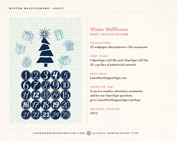 Winter Wallflowers in Patterns - product preview 6