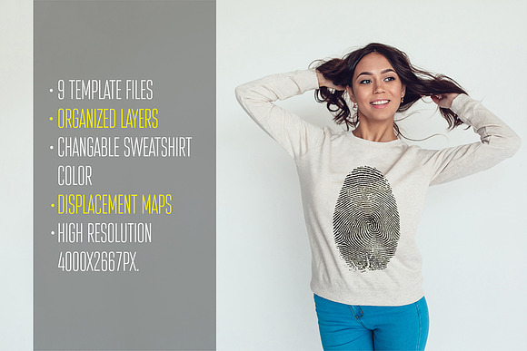 Sweatshirt Mock-Up Vol.2 in Product Mockups - product preview 1