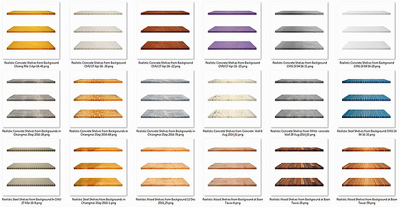 Realistic Shelves & Background Set3 in Textures - product preview 2