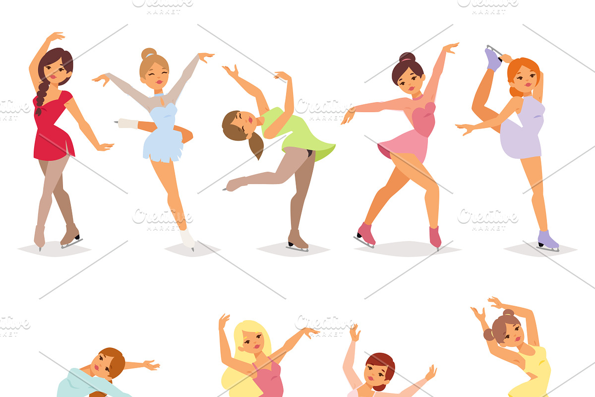 Ballet female dancers in Illustrations - product preview 8