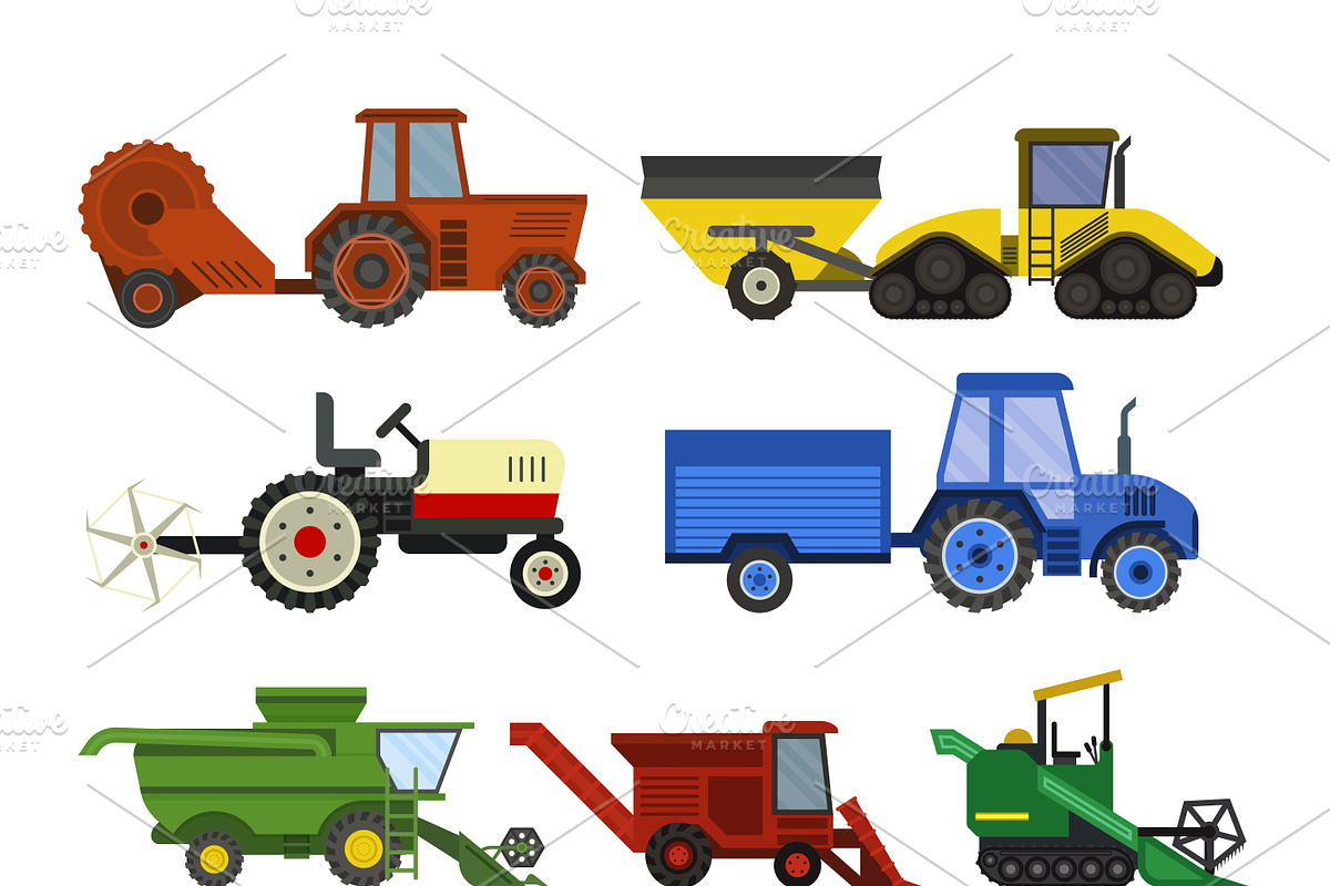 Collection machinery vector in Illustrations - product preview 8