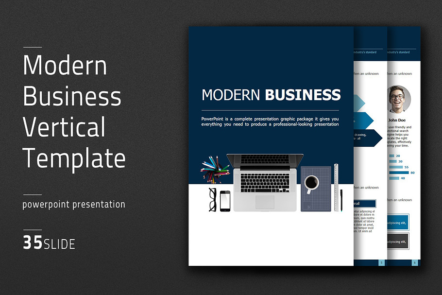 Modern Business Vertical Template in PowerPoint Templates - product preview 8