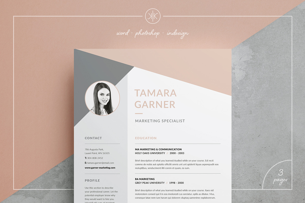 Resume/CV | Tamara in Resume Templates - product preview 8