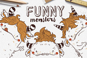 Funny Monsters • Vector Set